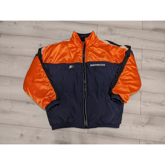 Starter Authentic Proline Denver Broncos Full Zip Jacket Men XL - Picture 1 of 11